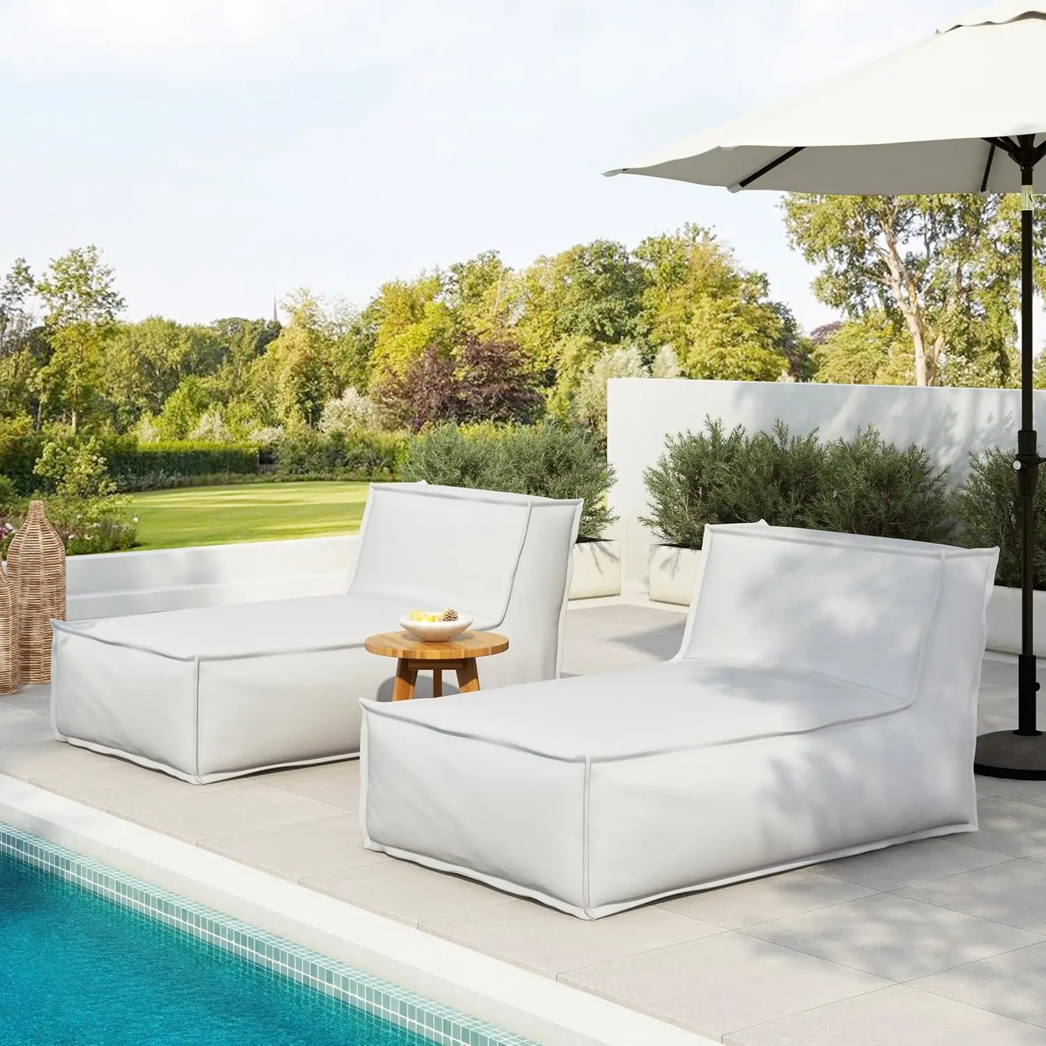 Kids Outdoor Bean Bag Chair - Natty Outdoor Bean Bag Chair Set