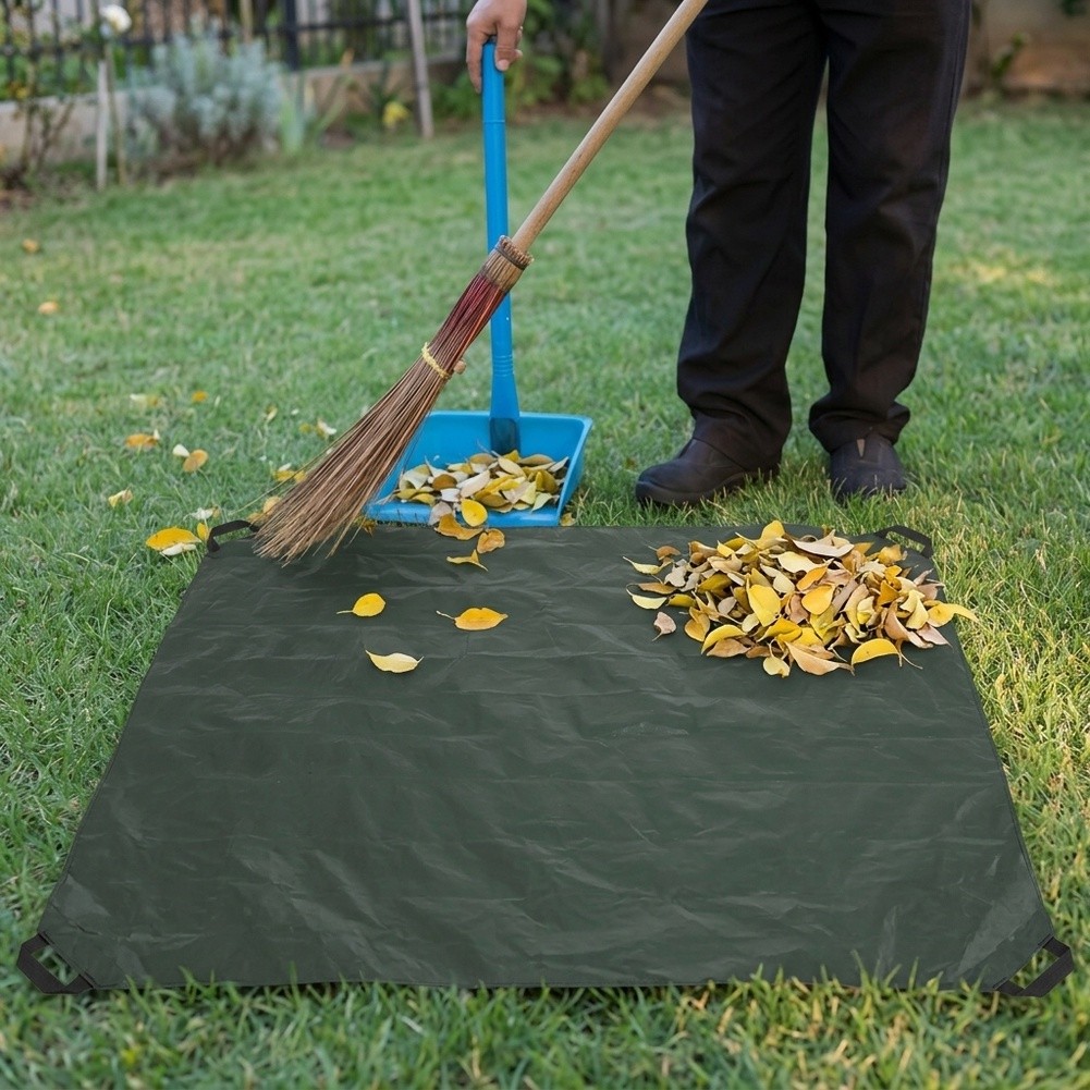 Sandpit Cover Tarp - Waterproof For Leaf Hauler Tarp 6.5x6.5