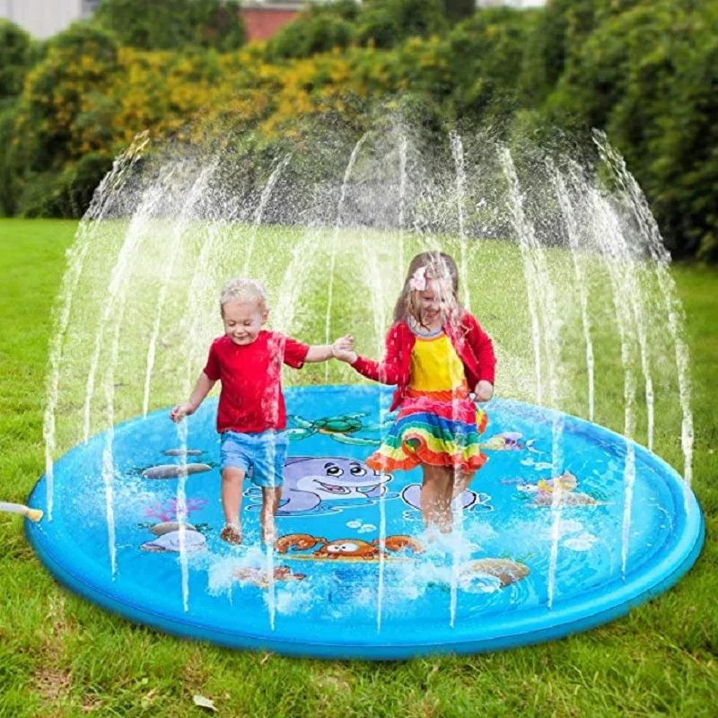 Kids Outdoor Mat - 100/170cm Kids Inflatable Water Splash Play