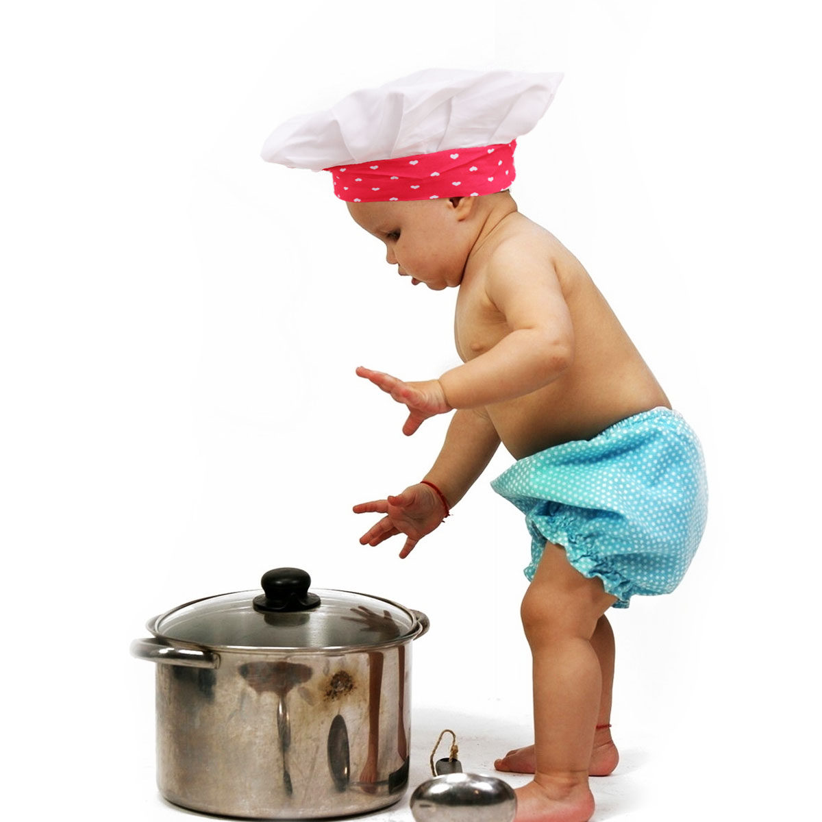 Kids Outdoor Grill - 3Pcs Kids Chef Outfit Cotton Material