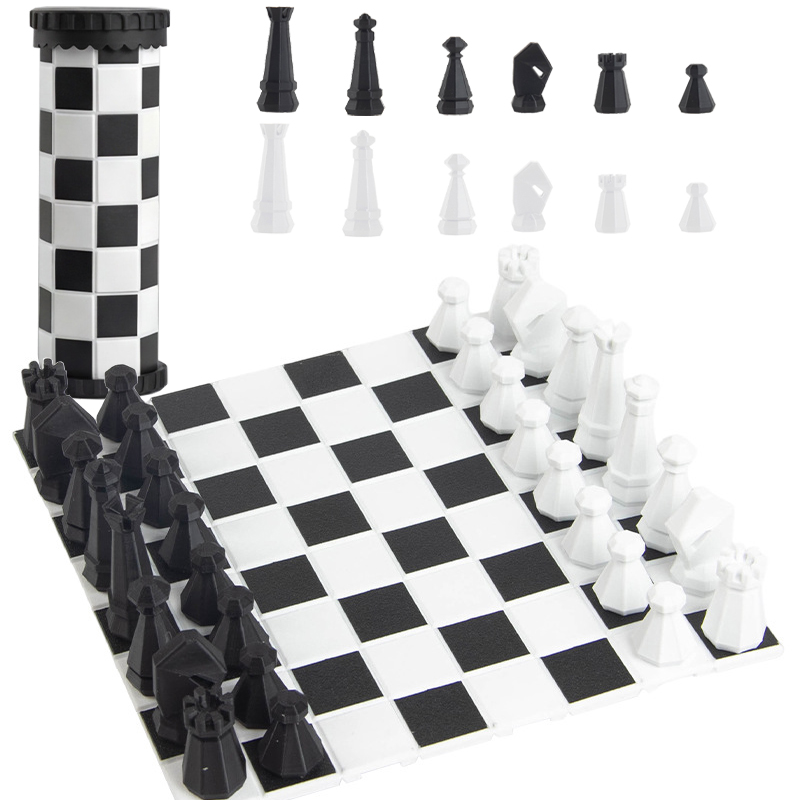 Kids Outdoor Entertainment - 2 in 1 Portable Chess Game