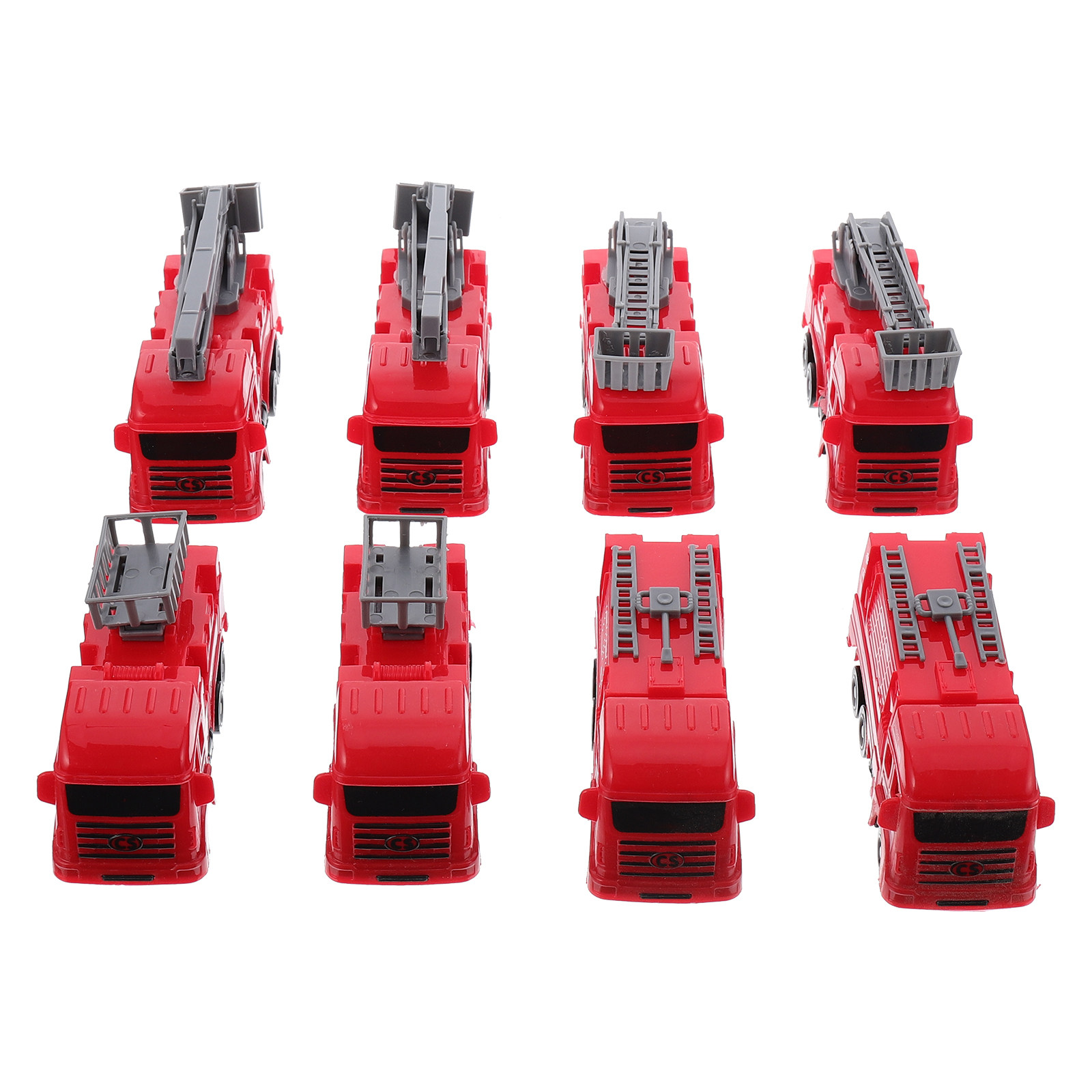 8Pcs Pull-Back Fire Truck Vehi - đánh giá và giá Kids Outdoor Education