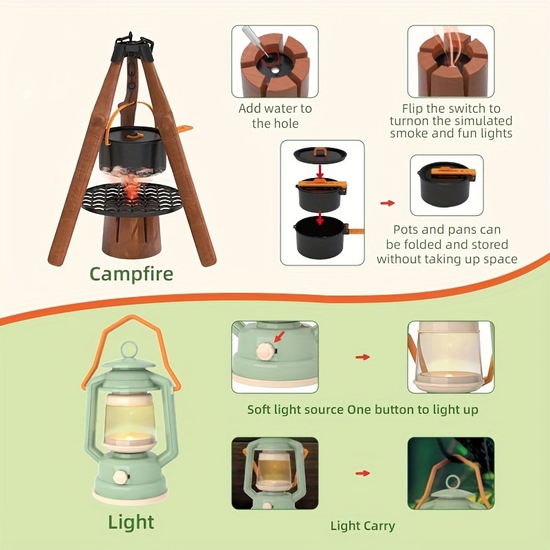 Kids Camping Set Toy Outdoor E - đánh giá và giá Kids Outdoor Wendy House
