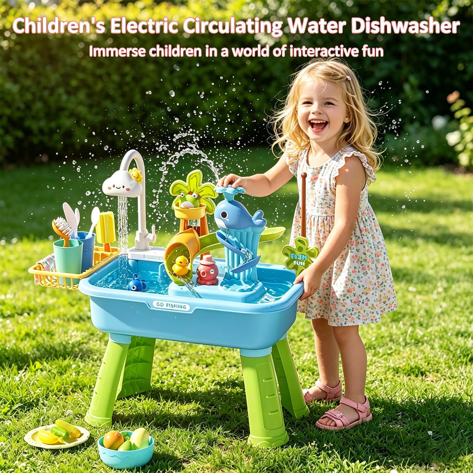Toddler Water Table Kitchen Pl - đánh giá và giá Kids Outdoor Sensory Table