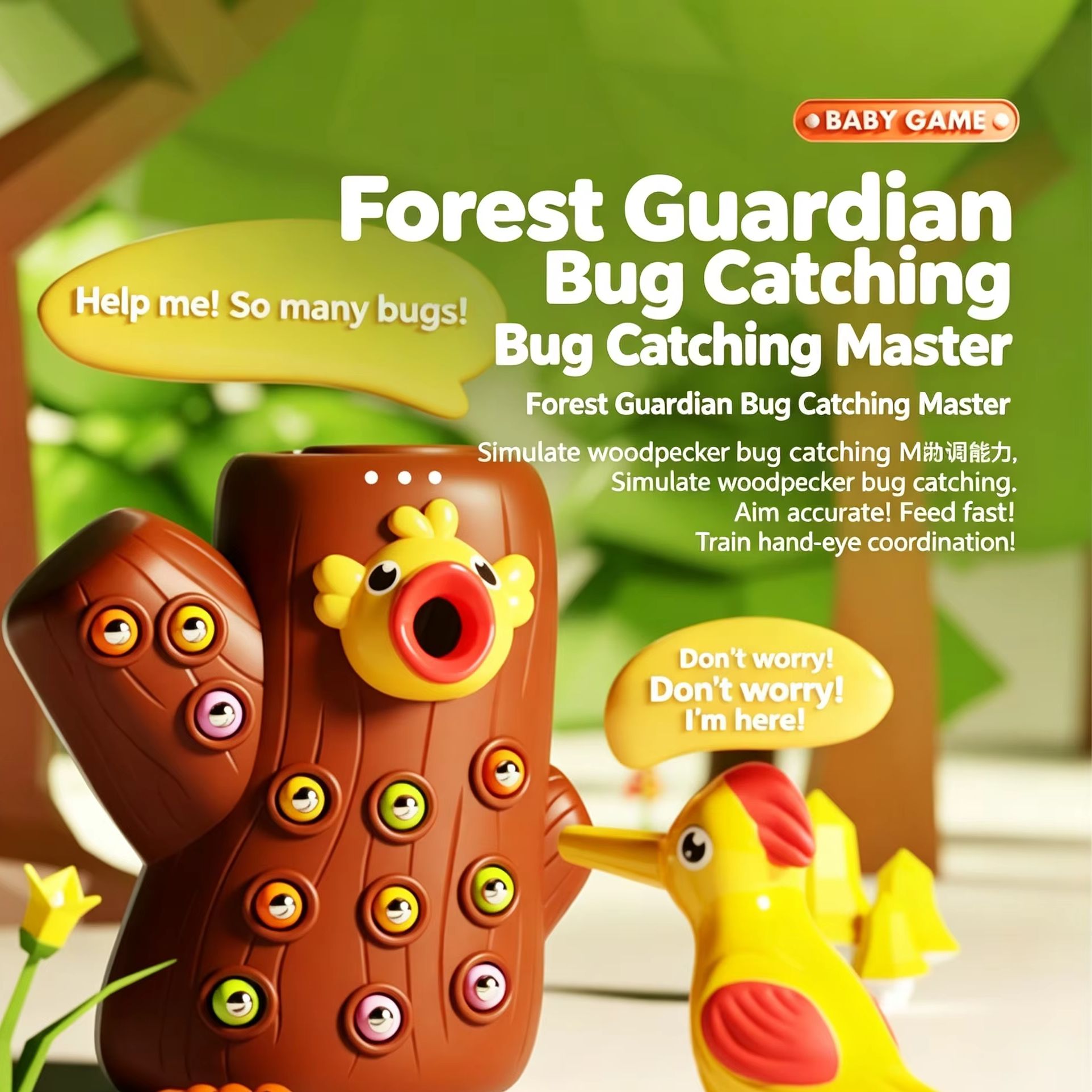 Woodpecker Toys Fishing Catchi - đánh giá và giá Bug Catching Kit