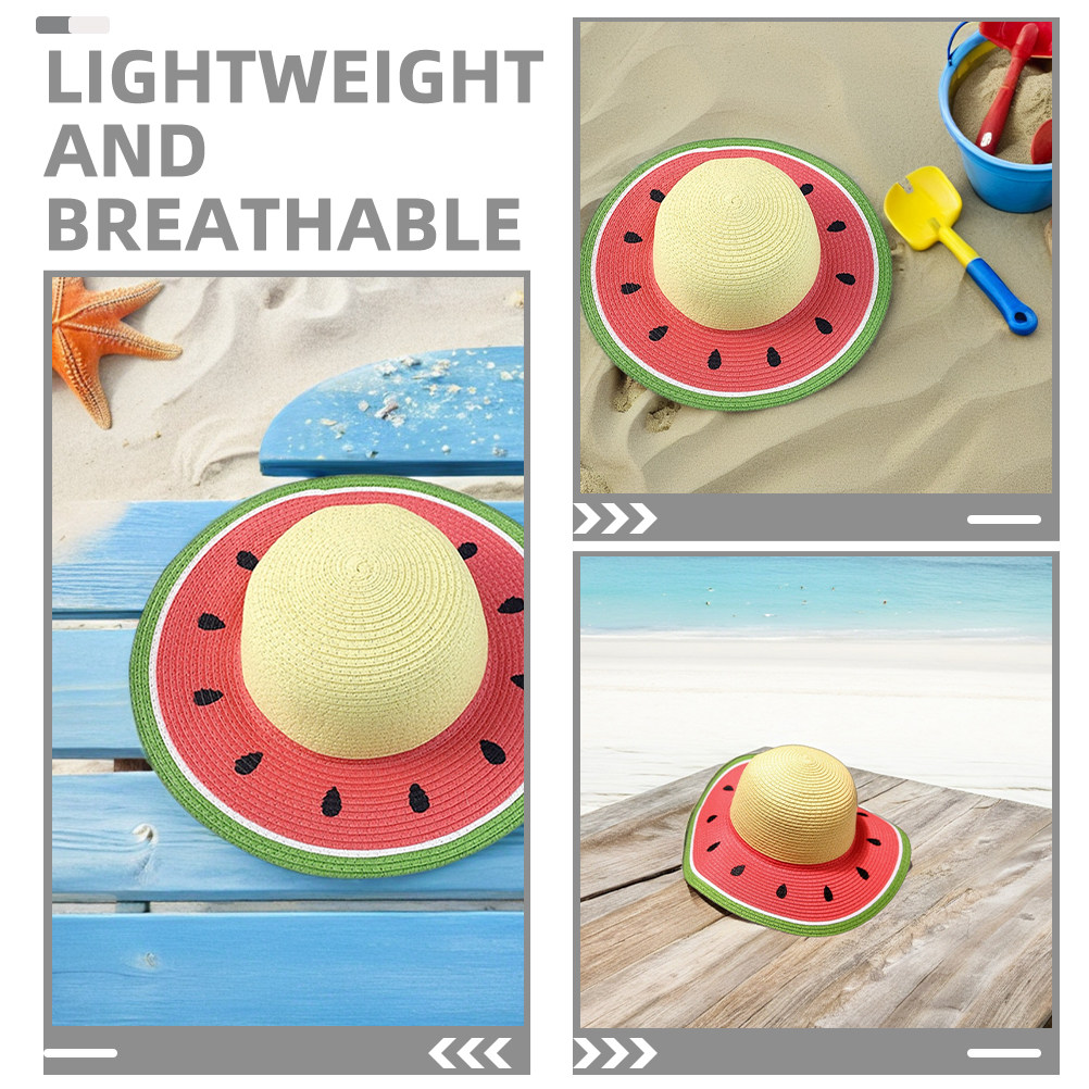 Girls Watermelon Straw Hat Sum - đánh giá và giá Kids Outdoor Hat