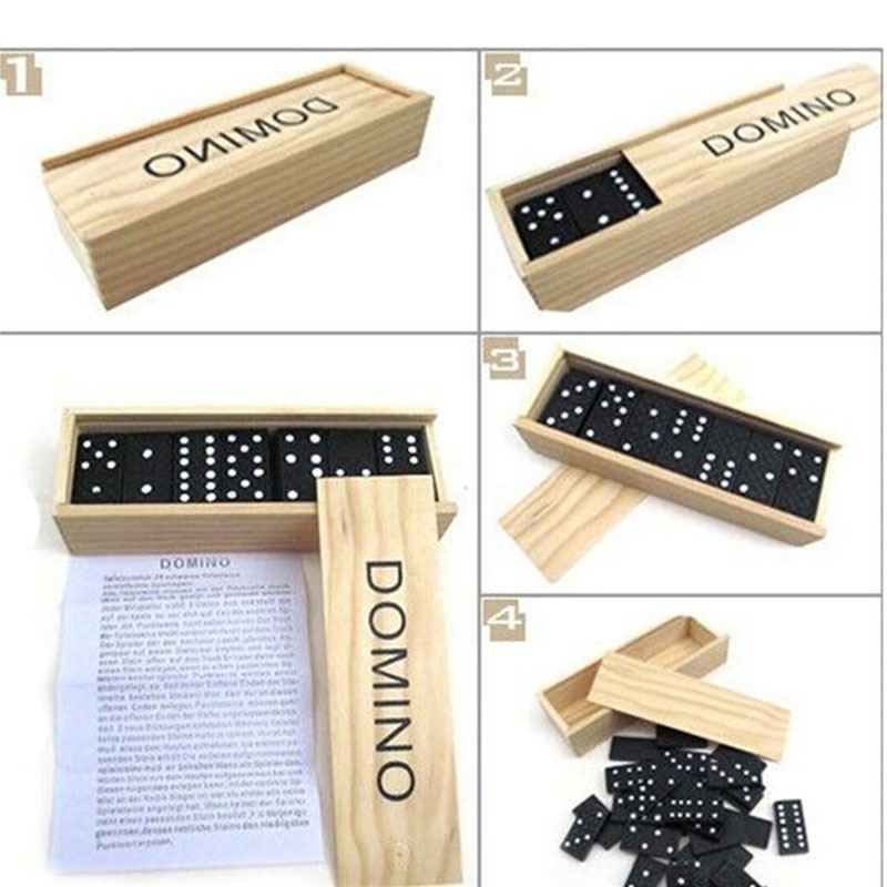 28pcs/Set Wooden Domino Board  - đánh giá và giá Kids Outdoor Education