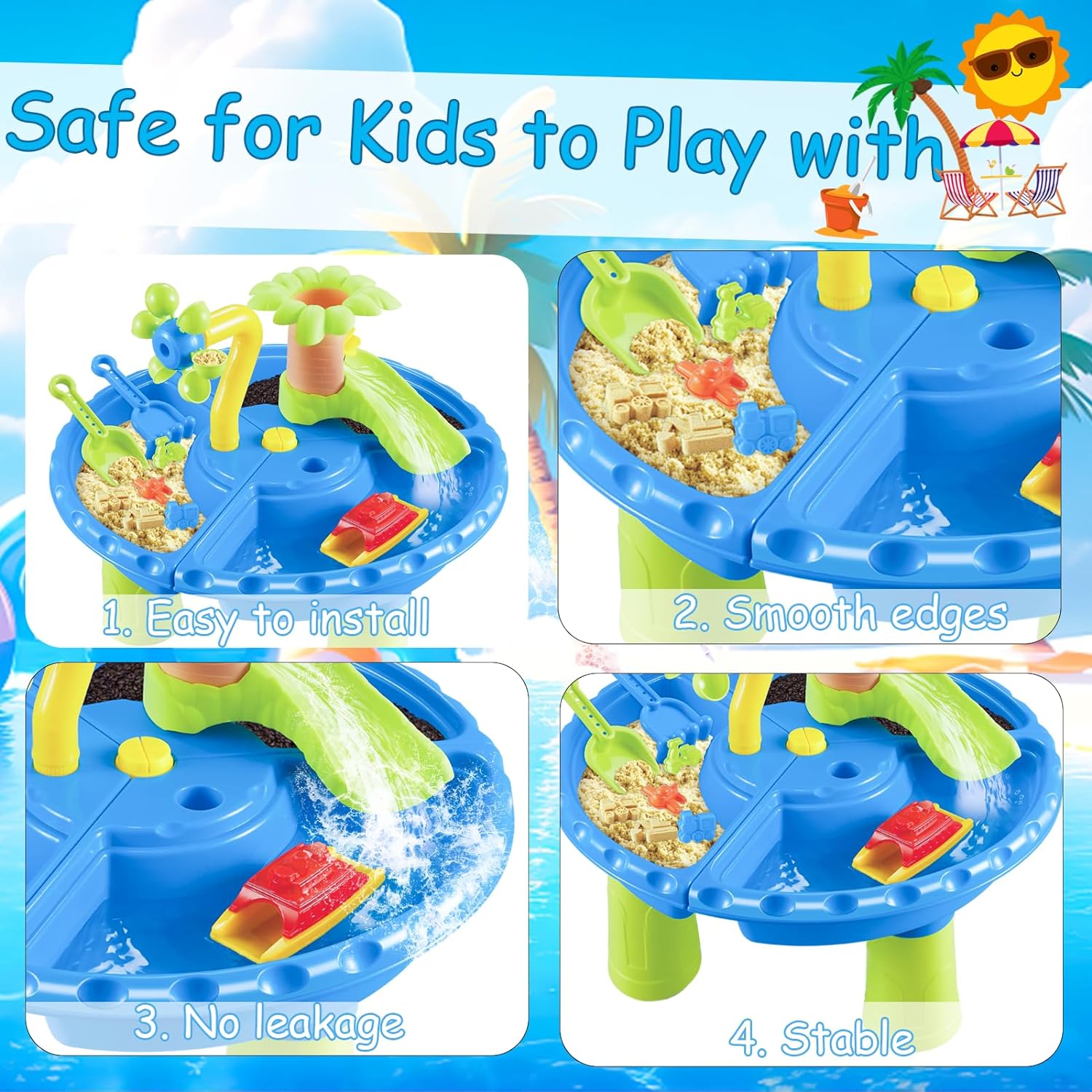Water Table Sandbox for Kids O - đánh giá và giá Kids Outdoor Sensory Table