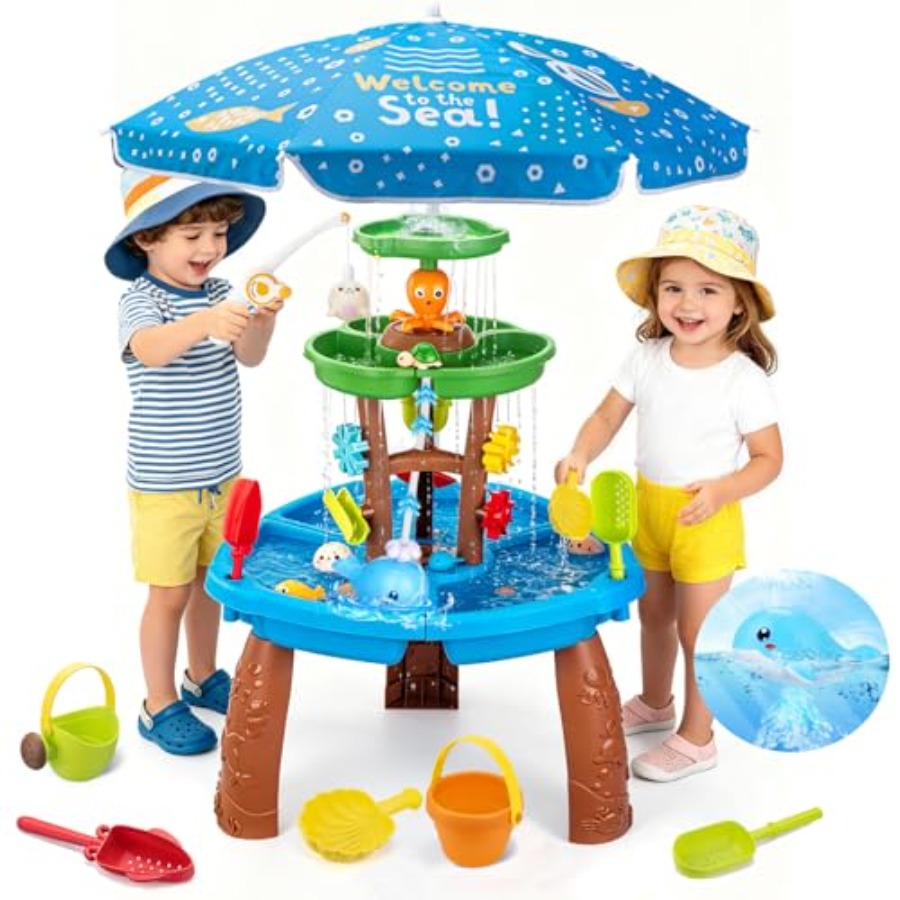 Outdoor water table for kids a - đánh giá và giá Kids Outdoor Sensory Table