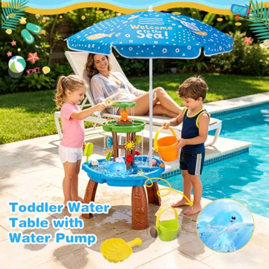 Outdoor water table for kids a - đánh giá và giá Kids Outdoor Sensory Table