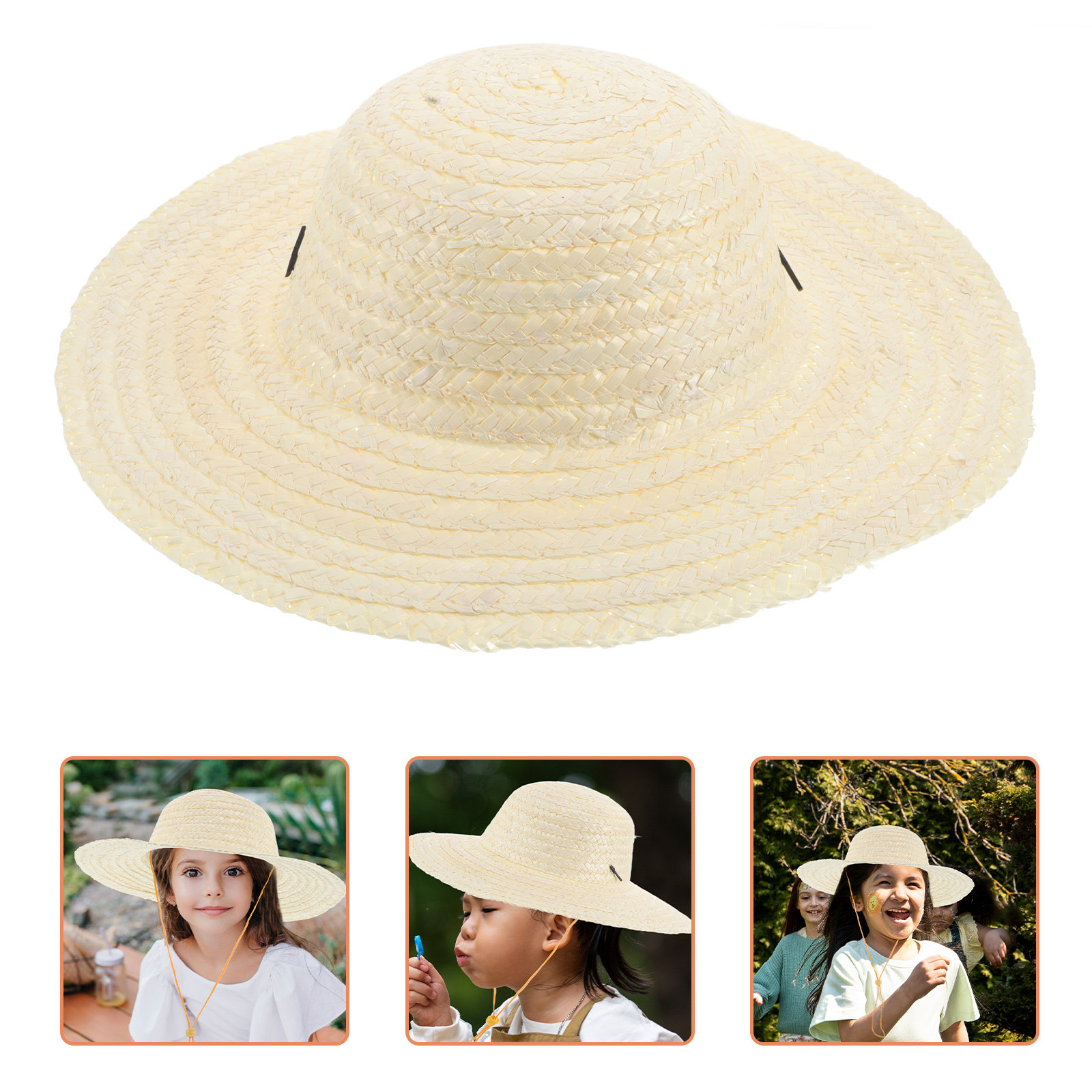Wheat Straw Hat for Kid DIY Cr - đánh giá và giá Kids Outdoor Hat