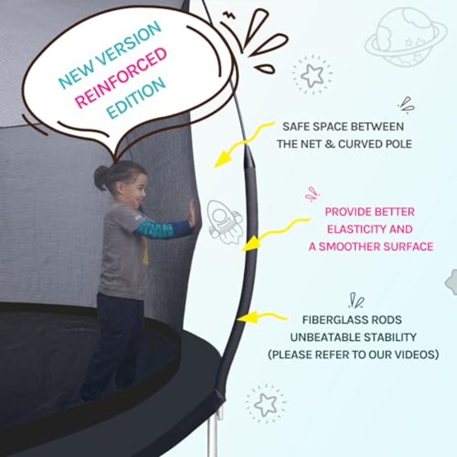 Outdoor recreational trampolin - đánh giá và giá Kids Outdoor Frame