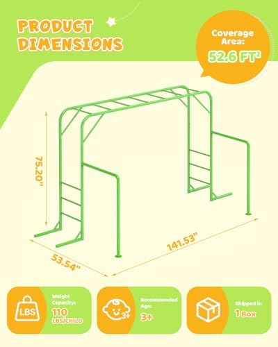 Outdoor Monkey Bar Set with Cl - đánh giá và giá Kids Outdoor Monkey Bar Set