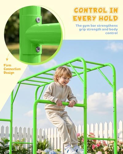 Outdoor Monkey Bar Set with Cl - đánh giá và giá Kids Outdoor Monkey Bar Set