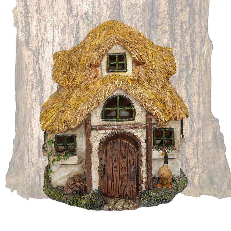Fairy Garden House Wooden Tree - đánh giá và giá Kids Outdoor Fairy Garden