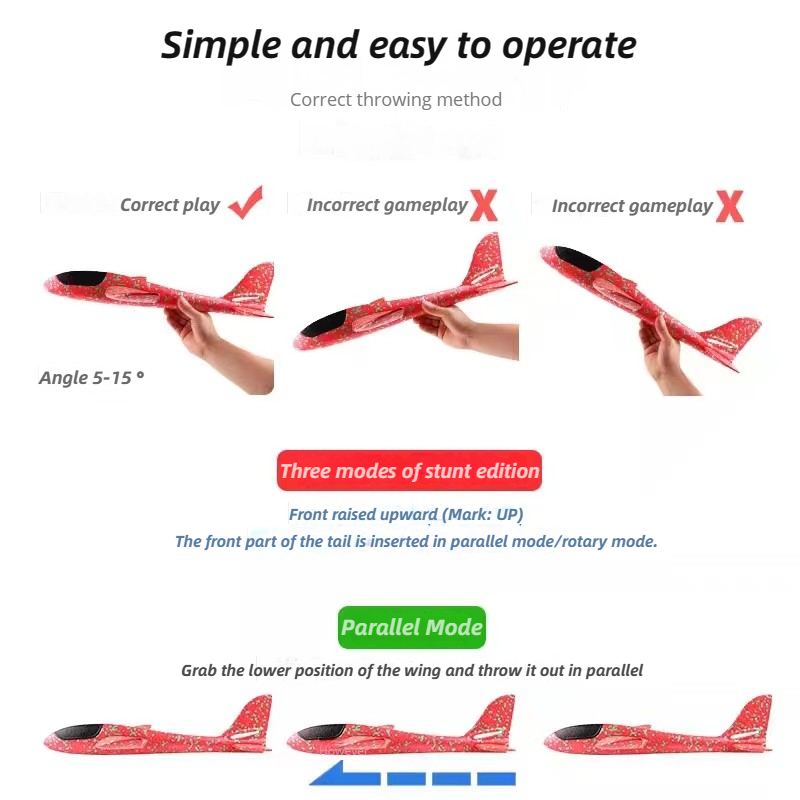 48cm Large Foam Airplane Child - đánh giá và giá Kids Outdoor Kit