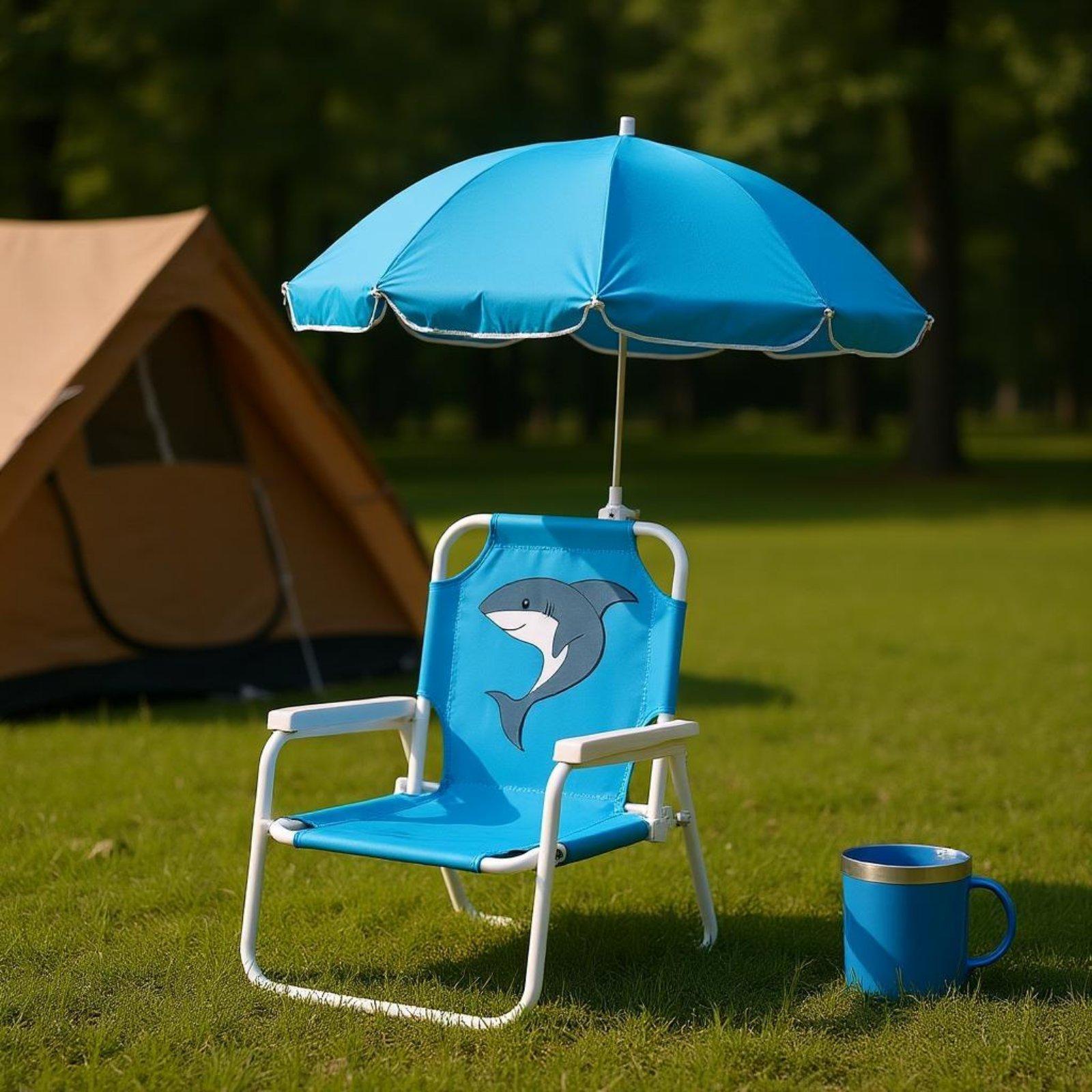 Kids Beach Chair with Umbrella - đánh giá và giá Kids Outdoor Lounge Chair With Umbrella