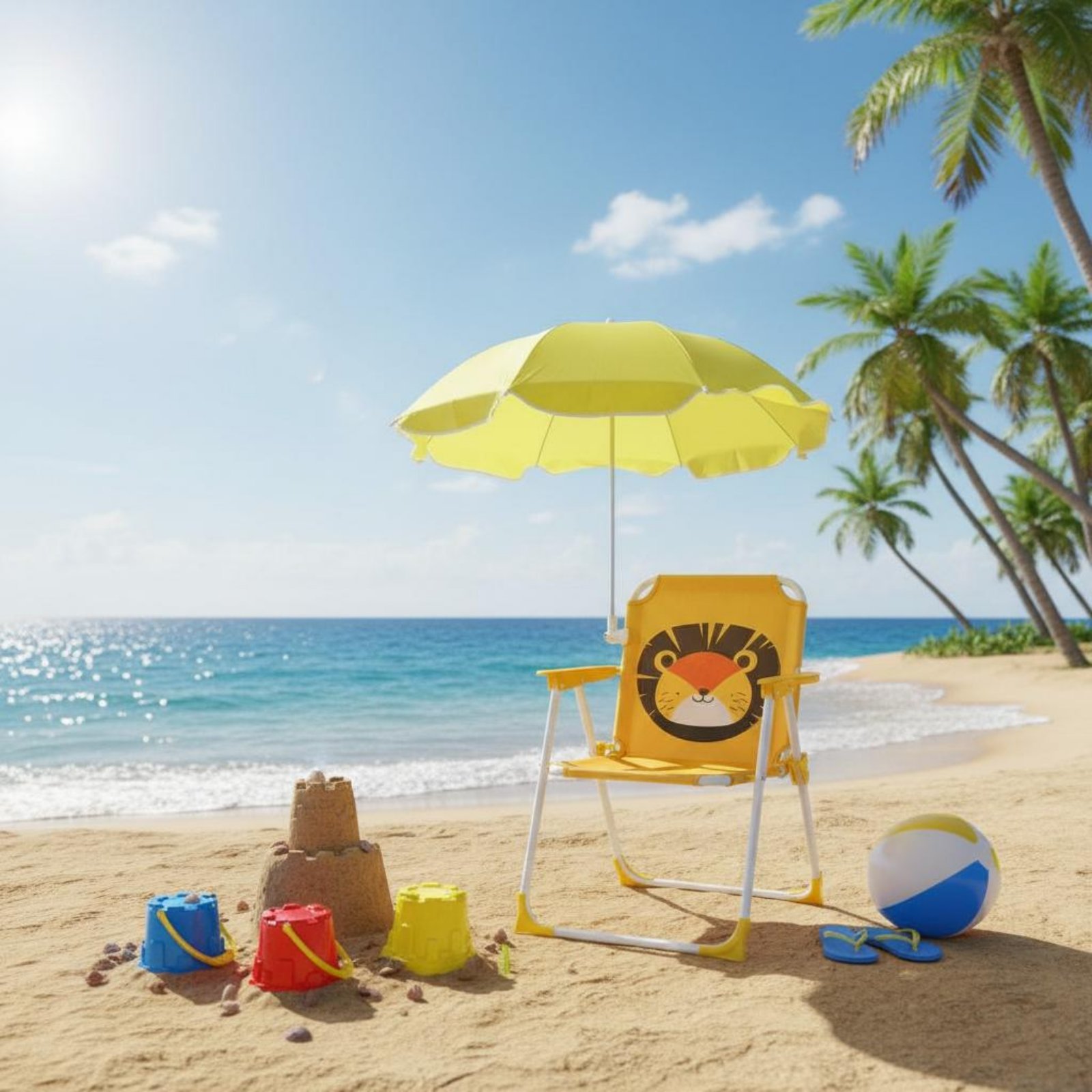 Kids Beach Chair with Umbrella - đánh giá và giá Kids Outdoor Lounge Chair With Umbrella