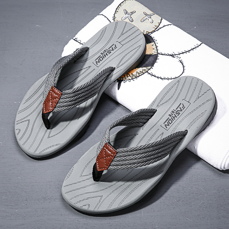 Men's Woven Striped Flip-flops - đánh giá và giá Kids Outdoor Climbing