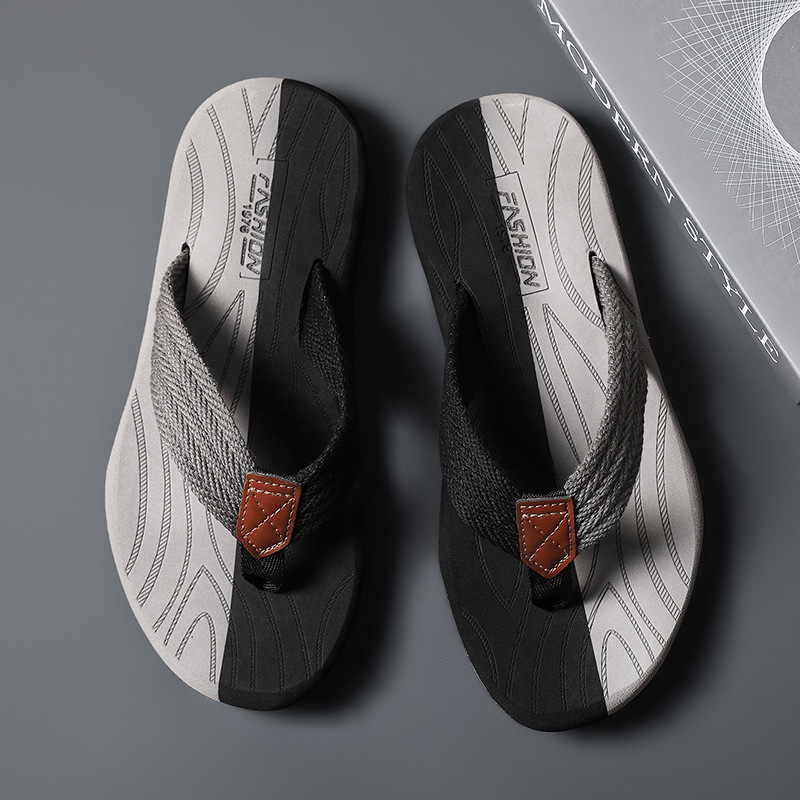 Men's Woven Striped Flip-flops - đánh giá và giá Kids Outdoor Climbing