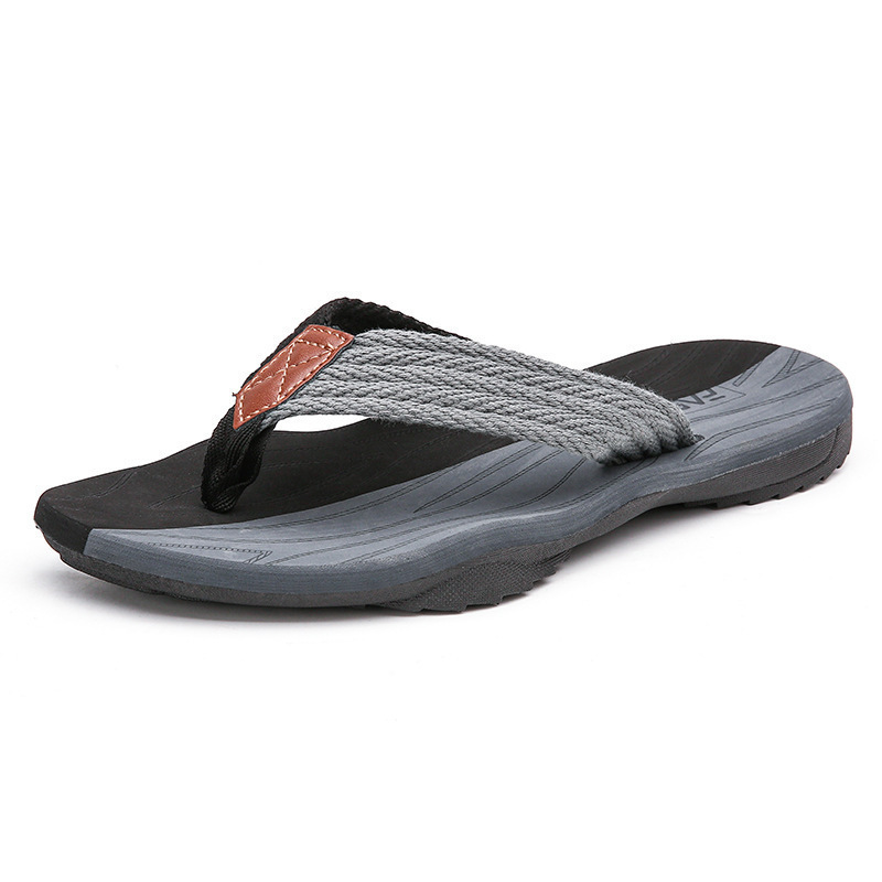 Men's Woven Striped Flip-flops - đánh giá và giá Kids Outdoor Climbing