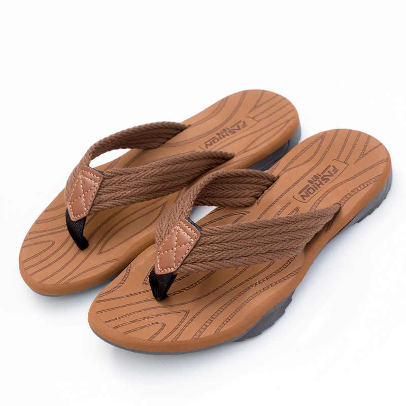 Men's Woven Striped Flip-flops - đánh giá và giá Kids Outdoor Climbing