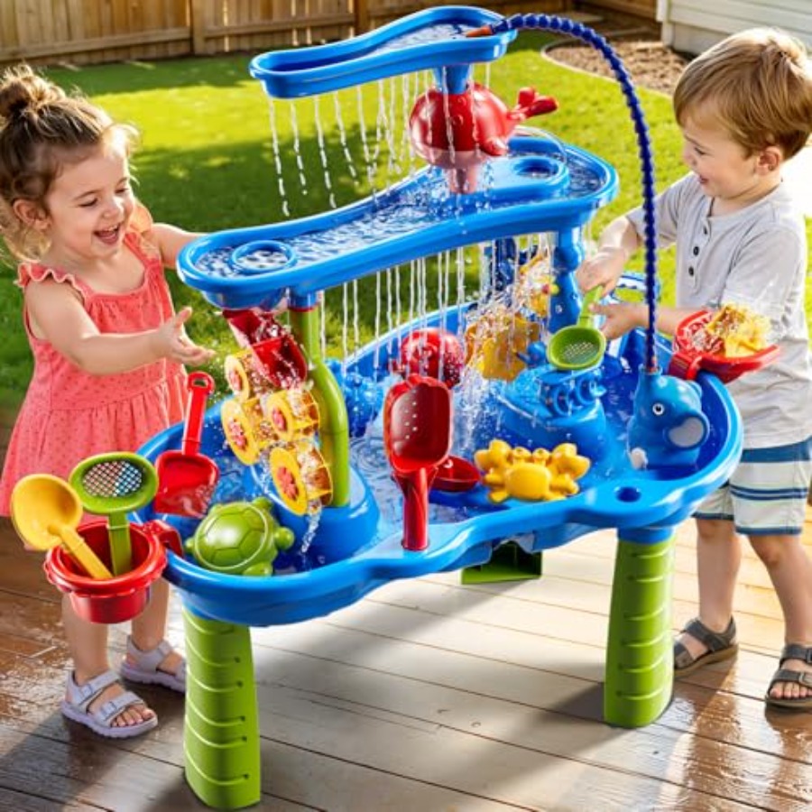 Outdoor water table for kids a - đánh giá và giá Kids Outdoor Sensory Table