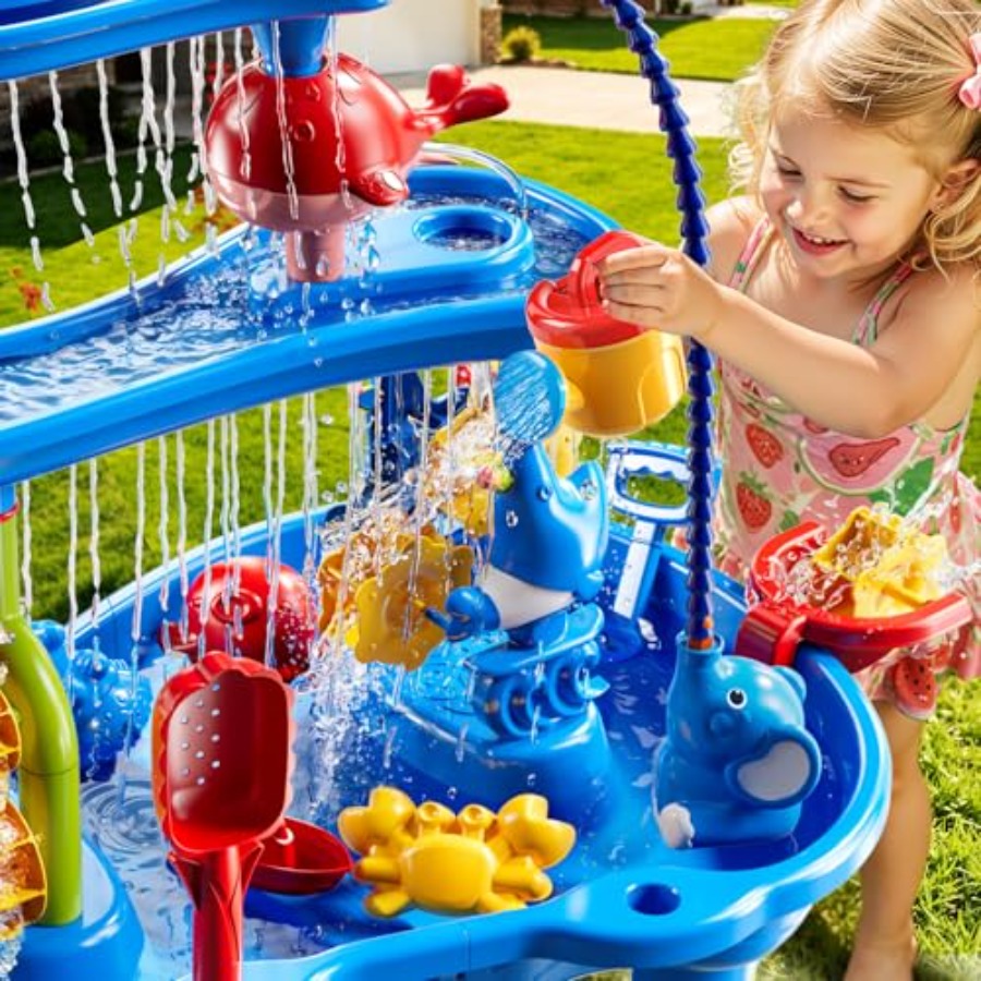 Outdoor water table for kids a - đánh giá và giá Kids Outdoor Sensory Table