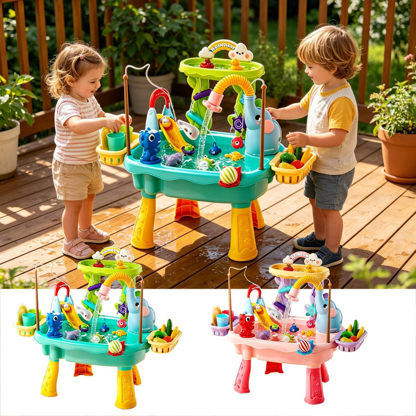 Water Activity Table for Kids, - đánh giá và giá Kids Outdoor Sensory Table