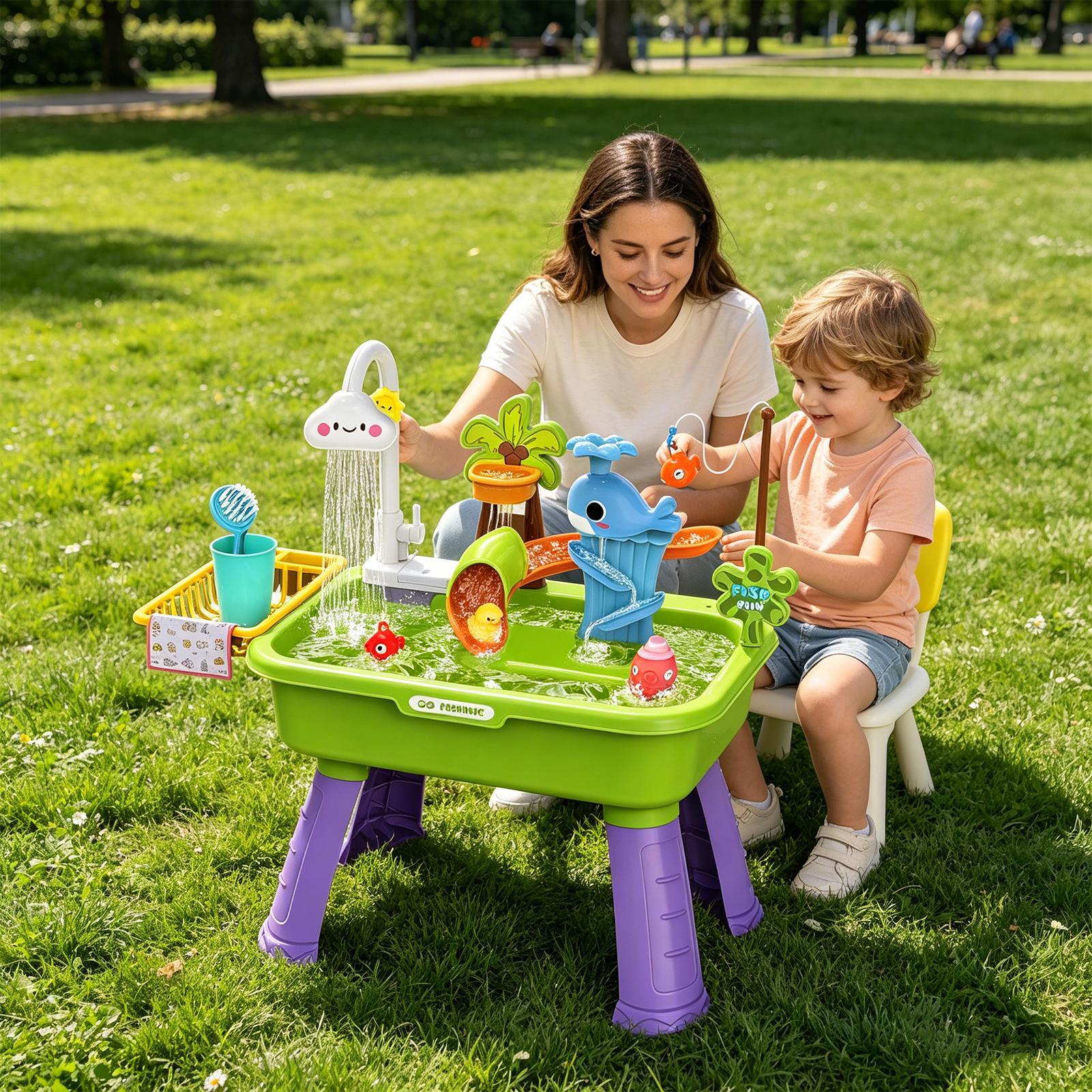 Upgraded Toddler Water Table K - đánh giá và giá Kids Outdoor Sensory Table
