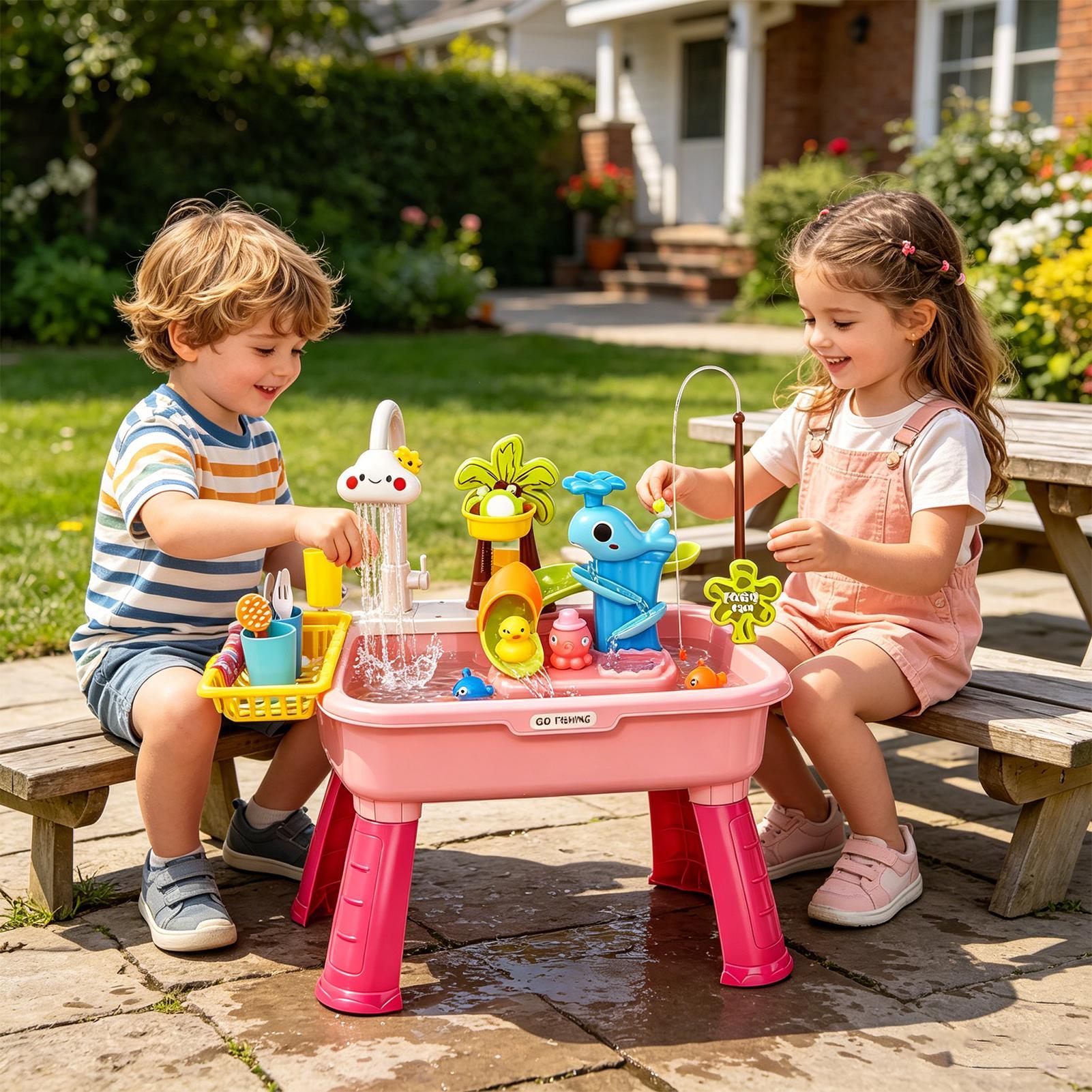 Upgraded Toddler Water Table K - đánh giá và giá Kids Outdoor Sensory Table