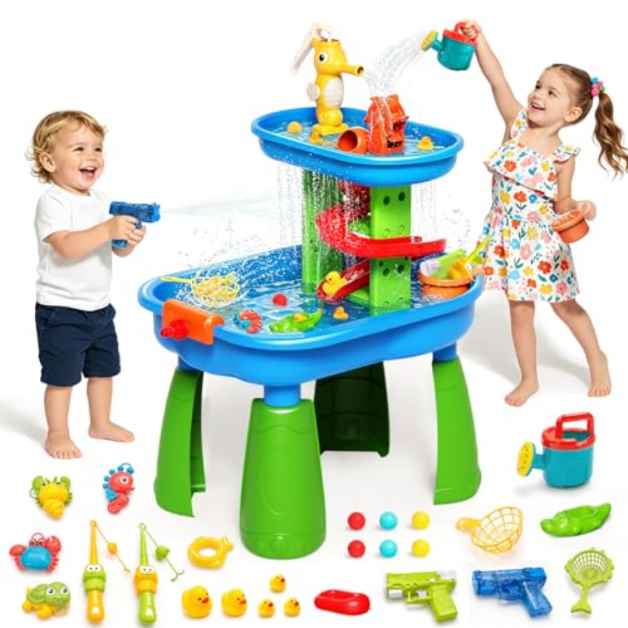 Outdoor water table for kids 3 - đánh giá và giá Kids Outdoor Sensory Table