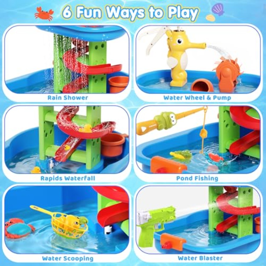 Outdoor water table for kids 3 - đánh giá và giá Kids Outdoor Sensory Table