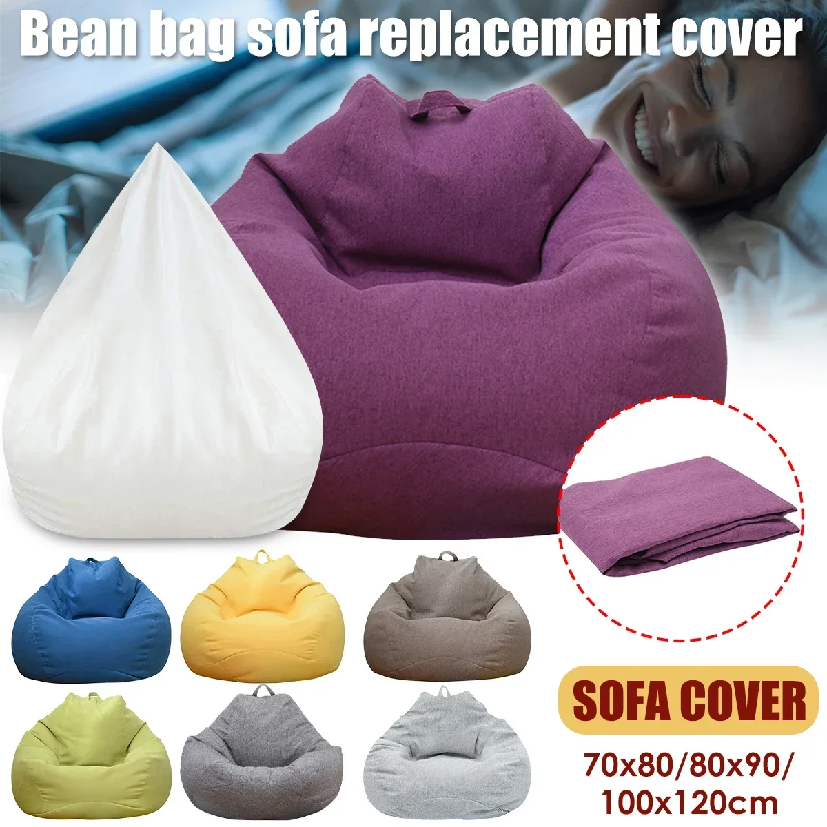 Large Bean Bag Chair Sofa Cove - đánh giá và giá Kids Outdoor Bean Bag Chair