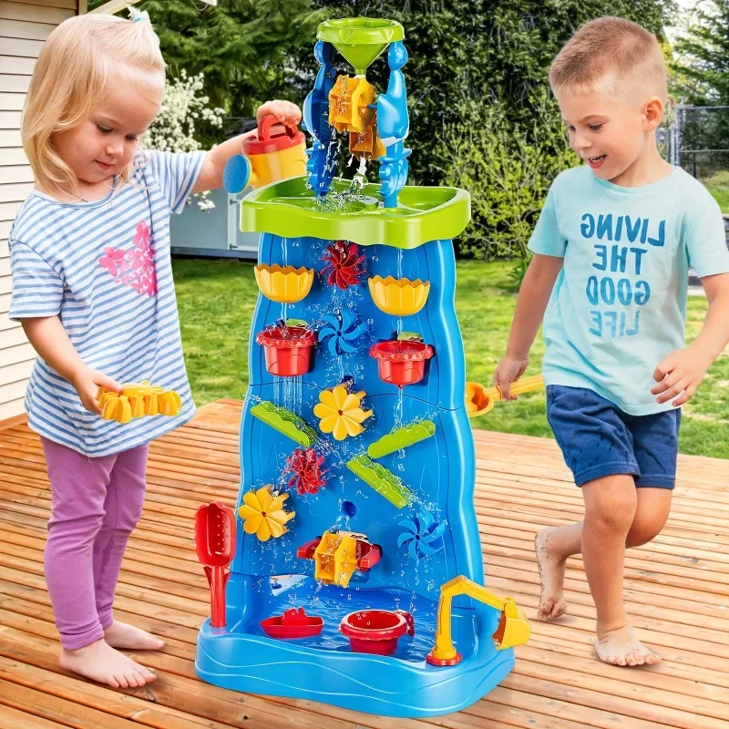 Waterfall Discovery Wall Kids  - đánh giá và giá Kids Outdoor Sensory Table