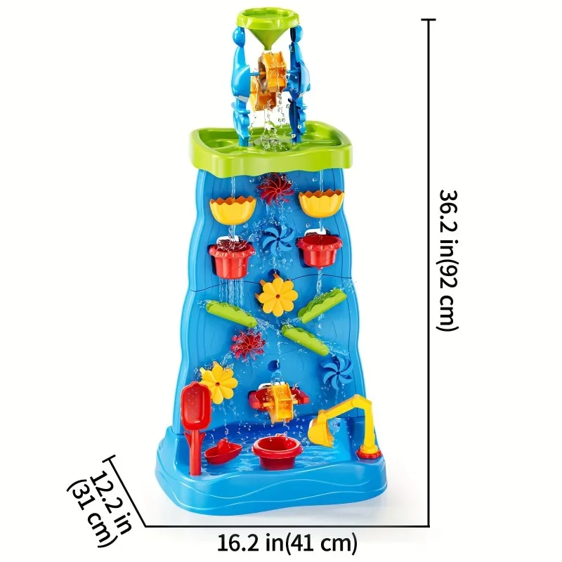 Waterfall Discovery Wall Kids  - đánh giá và giá Kids Outdoor Sensory Table