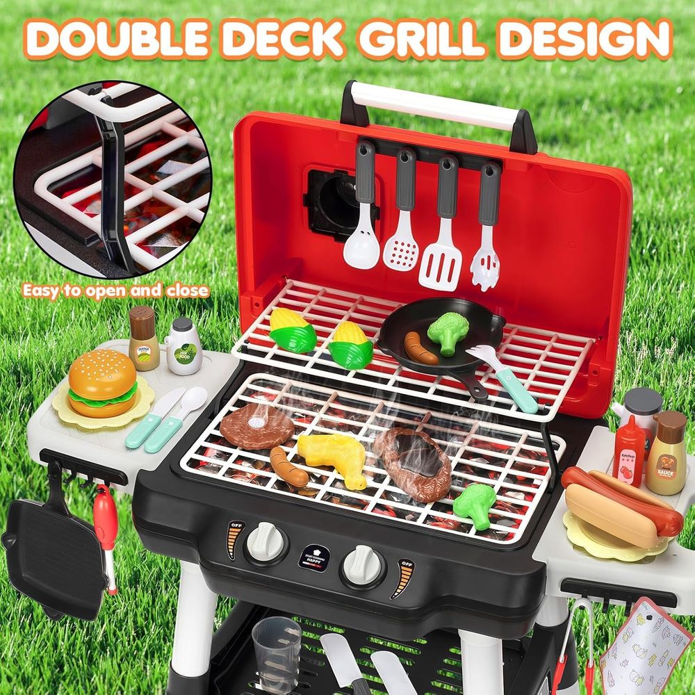Kids Play Kitchen Toys, BBQ Gr - đánh giá và giá Kids Outdoor Grill
