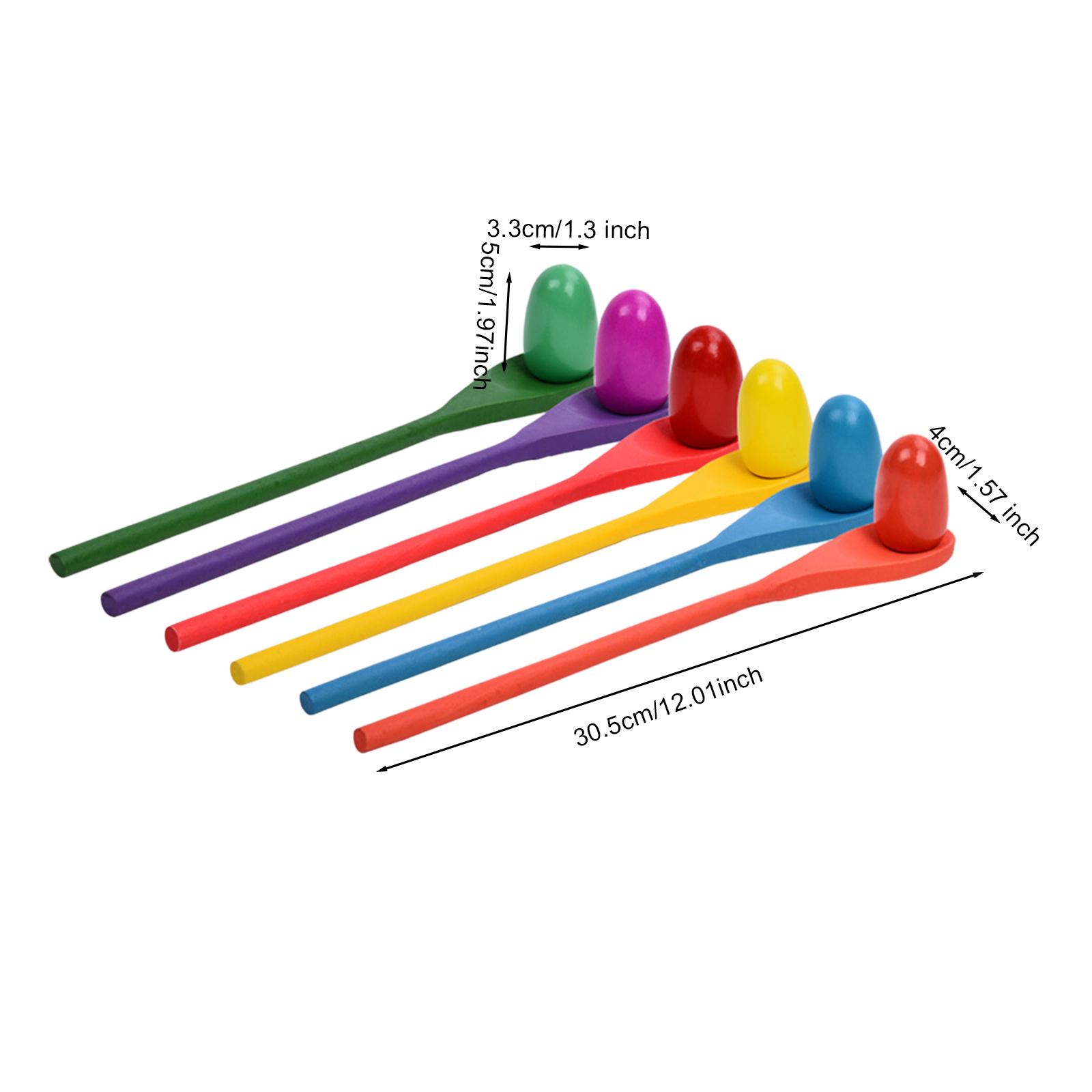 6 Pieces Egg Spoon Race Game H - đánh giá và giá Kids Outdoor Education
